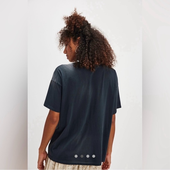 NEW NWT Daydreamer Free People Route 101 Eagle Merch Tee Sz S Sunfaded Black - Picture 3 of 6